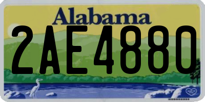 AL license plate 2AE4880
