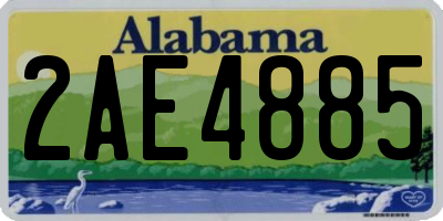 AL license plate 2AE4885