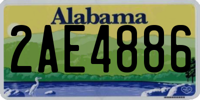AL license plate 2AE4886