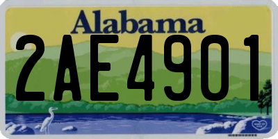 AL license plate 2AE4901
