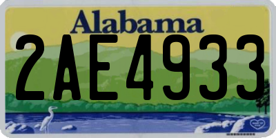 AL license plate 2AE4933