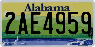 AL license plate 2AE4959