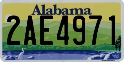 AL license plate 2AE4971
