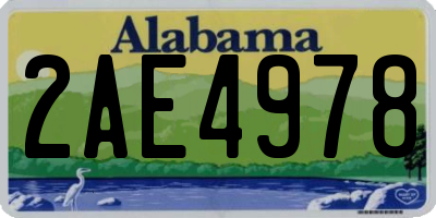 AL license plate 2AE4978