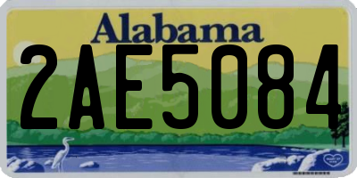 AL license plate 2AE5084
