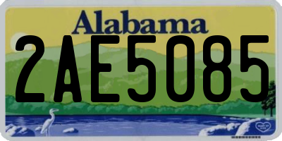 AL license plate 2AE5085