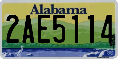 AL license plate 2AE5114