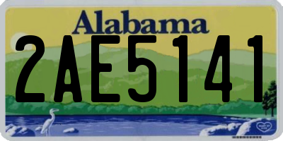 AL license plate 2AE5141