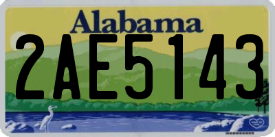 AL license plate 2AE5143