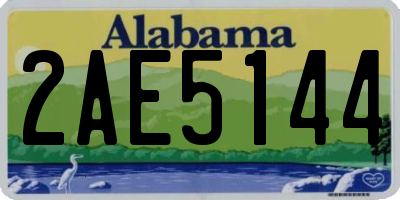 AL license plate 2AE5144