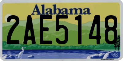 AL license plate 2AE5148