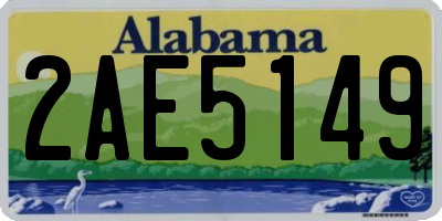 AL license plate 2AE5149