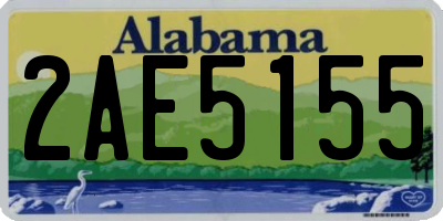 AL license plate 2AE5155