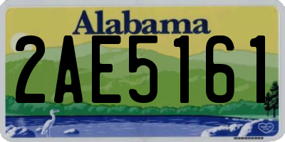 AL license plate 2AE5161