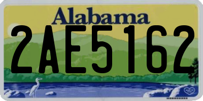 AL license plate 2AE5162