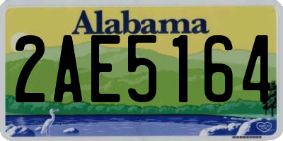 AL license plate 2AE5164