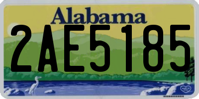 AL license plate 2AE5185