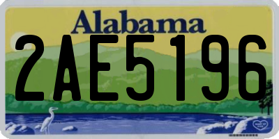 AL license plate 2AE5196
