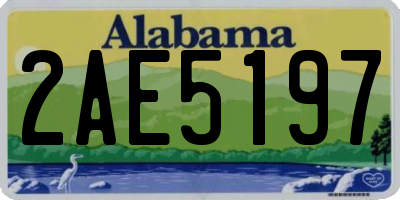 AL license plate 2AE5197