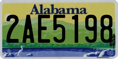 AL license plate 2AE5198
