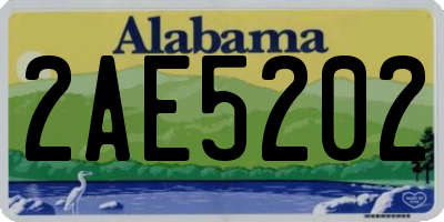 AL license plate 2AE5202