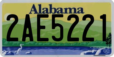 AL license plate 2AE5221