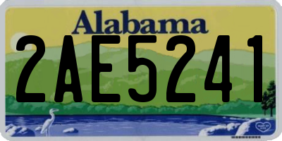 AL license plate 2AE5241