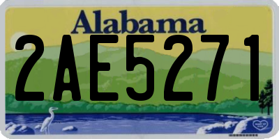 AL license plate 2AE5271