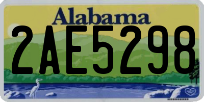 AL license plate 2AE5298