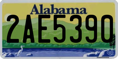 AL license plate 2AE5390