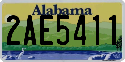 AL license plate 2AE5411