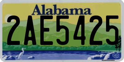 AL license plate 2AE5425
