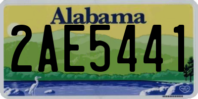 AL license plate 2AE5441