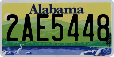 AL license plate 2AE5448
