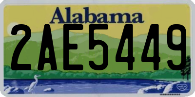 AL license plate 2AE5449