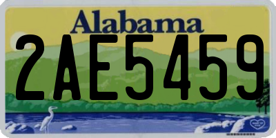 AL license plate 2AE5459