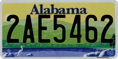 AL license plate 2AE5462