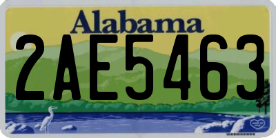 AL license plate 2AE5463