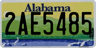 AL license plate 2AE5485