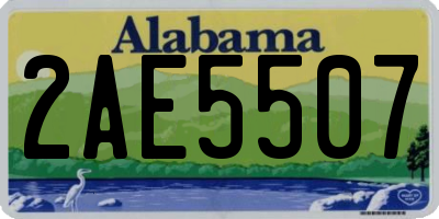 AL license plate 2AE5507
