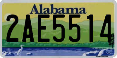 AL license plate 2AE5514