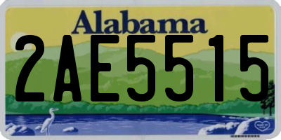 AL license plate 2AE5515