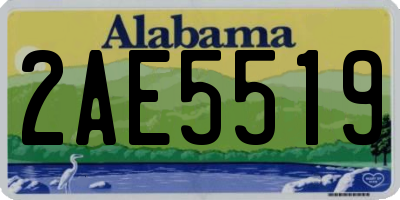 AL license plate 2AE5519