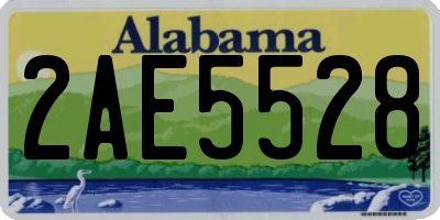 AL license plate 2AE5528