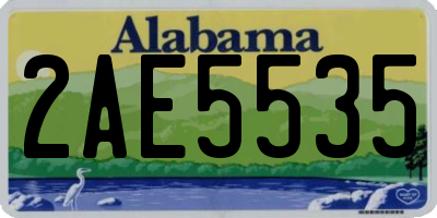 AL license plate 2AE5535