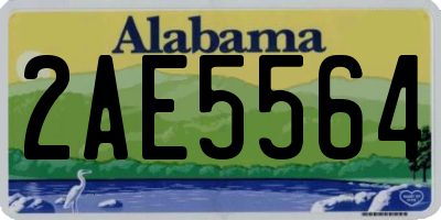 AL license plate 2AE5564