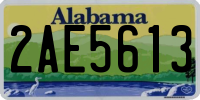 AL license plate 2AE5613