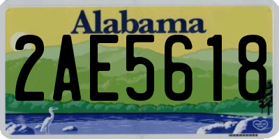 AL license plate 2AE5618