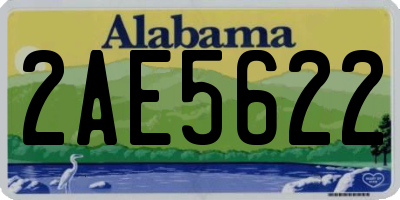AL license plate 2AE5622