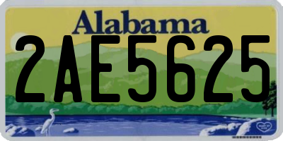 AL license plate 2AE5625